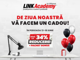 Marea ofertă aniversară la LINK Academy: Până la 34% reducere + pachet BONUS pentru școlarizare gratuită pe viață
