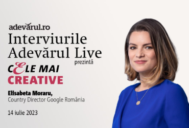 Elisabeta Moraru, Country Director Google România vine la Adevărul Live, în ediția despre joburile viitorului în IT&C