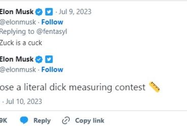„Zuck is a cuck” Se poartă și la case mai mari: Musk îi propune lui Zuckerberg să-și măsoare „bărbăția”