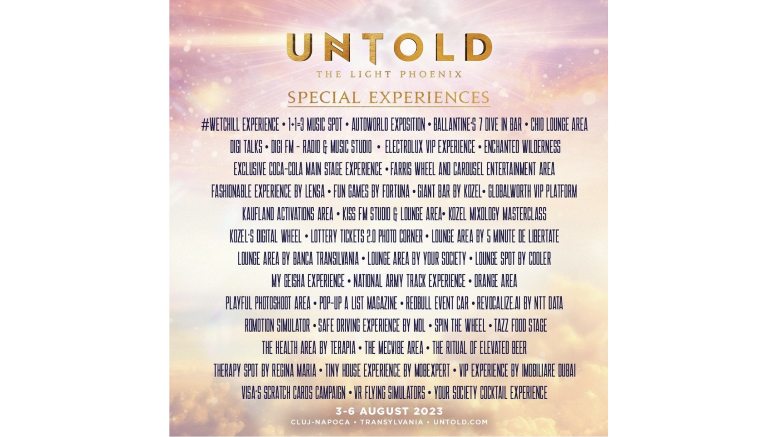 Experiențe unice la UNTOLD 2023