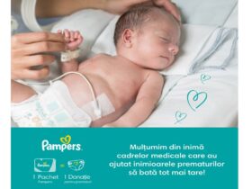 [P] Pampers continuă să fie alături de bebelușii născuți prematur prin donația de scutece Pampers special concepute pentru aceștia și le mulțumește cadrelor medicale care au făcut posibil ca inimile prematurilor să bată pline de speranță