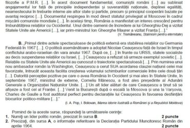 Teste de antrenament la Bacalaureat 2024. Modele de subiecte la Istorie