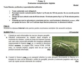 Bacalaureat 2024, proba de Competențe digitale. Structura examenului. Ce trebuie să știe elevii Bacalaureat 2024, proba de Competențe digitale. Structura examenului. Ce trebuie să știe elevii
