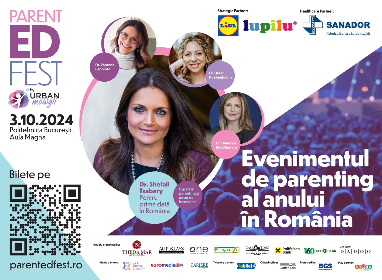 Ia-ți bilet la evenimentul de parenting al anului! Prima ediție a ParentED Fest aduce în premieră la București experți recunoscuți la nivel global