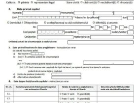 Înscrieri clasa pregătitoare 2025. Cum arată și cum se completează cererea-tip de înscriere