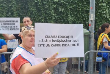 Protest în Educație. Sindicatele pichetează din nou Ministerul Învățământului