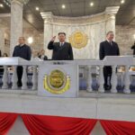 FOTOGALERIE Kim Jong Un a dezvăluit în fața lui Dmitri Medvedev și Li Qiang cea mai puternică armă a Coreei de Nord