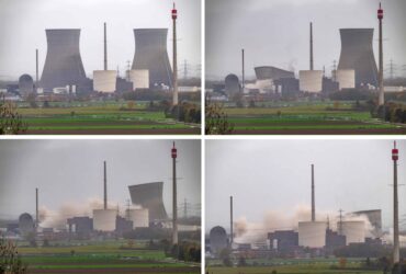 VIDEO Germania demolează turnurile de răcire ale unei centrale nucleare dezafectate, ca parte a planului său de renunțare la energia atomică VIDEO Germania demolează turnurile de răcire ale unei centrale nucleare dezafectate, ca parte a planului său de renunțare la energia atomică
