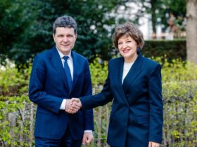 Nicușor Dan și Oana Gheorghiu au discutat la Bruxelles despre digitalizarea României