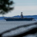 Mișcarea făcută de USS Gerald Ford, cel mai mare și mai scump portavion din lume, după escala forțată din Europa