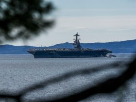 Mișcarea făcută de USS Gerald Ford, cel mai mare și mai scump portavion din lume, după escala forțată din Europa