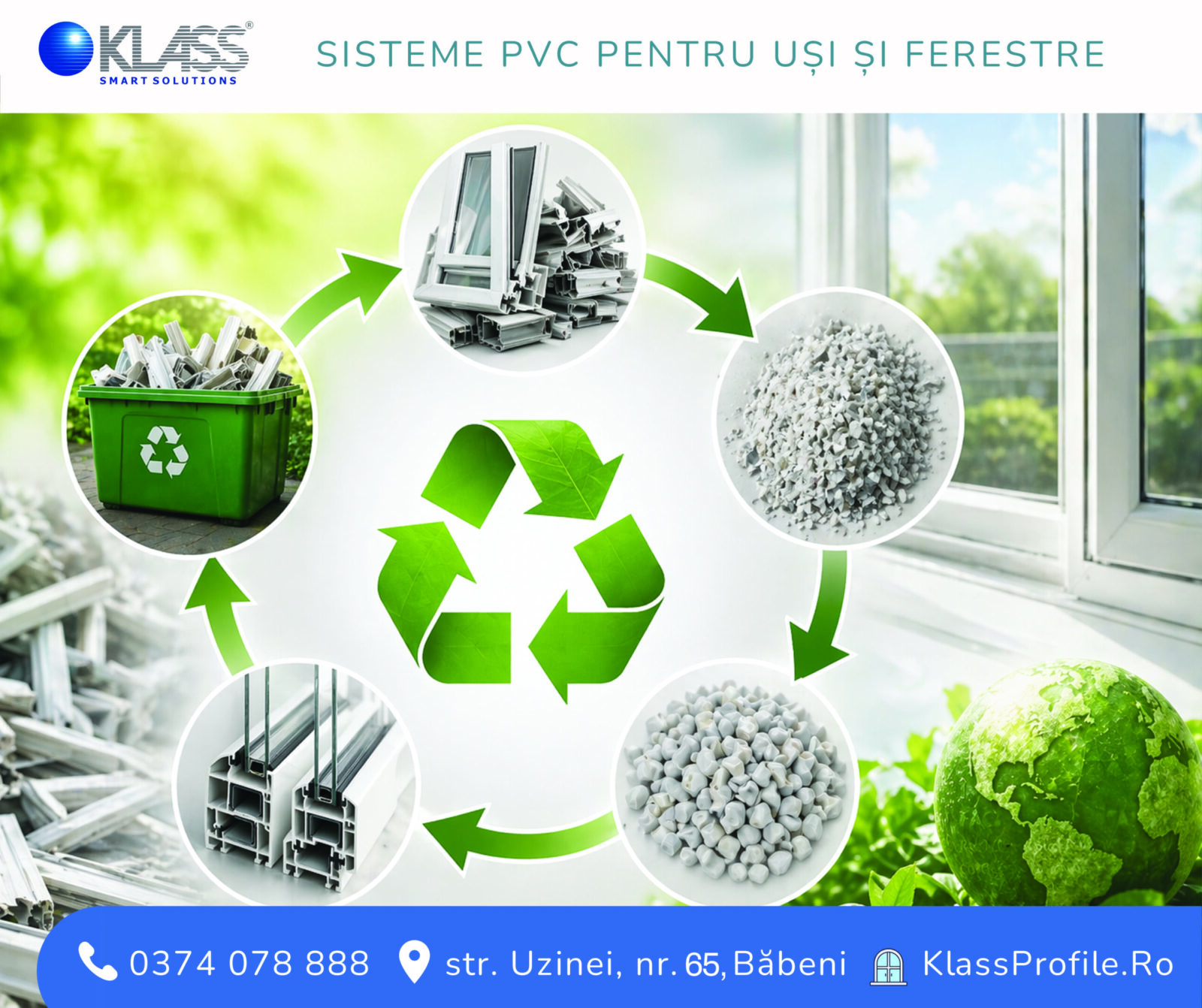 Capacitatea de reciclare a profilelor PVC înfoliate Capacitatea de reciclare a profilelor PVC înfoliate